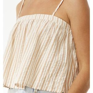⛱️🏄🏼‍♀️NWT. Rip Curl Striped Camisole Top. Earthy! Hilo camisole. ✈️⛰️